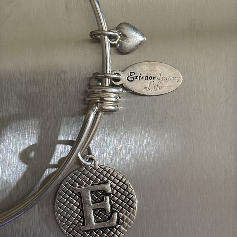 Extraordinary Life.Solid Sterling Silver Initial … - image 1